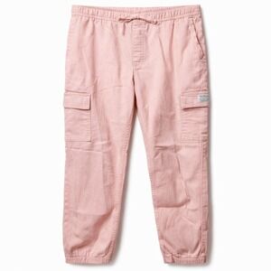LEVI'S Cargo Jogger Pant Sz 16 Pink Drawstring Elastic Waist Taperered Leg EUC!